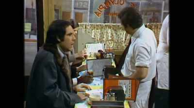No, no, no, no; no
eggs. Cheeseburger. - Belushi