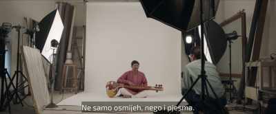 No, no, not just a smile, smile and sing. - The Disciple