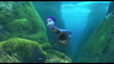 Sir? You forgot your harpoon and... Oh, yeah. Thanks! LUCA: What? What are you doing? No, no! Ahh! O - Luca