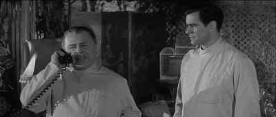 No, no. That won't be necessary.
You don't have to come here. - Curse of the Fly