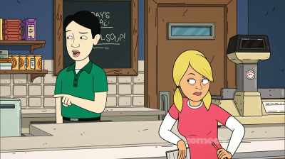 No, not really.
Some candy, comic books, - Corner Gas Animated