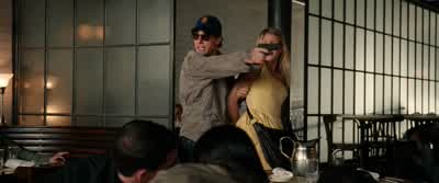 No one follows us or I kill myself and then her - Knight and Day