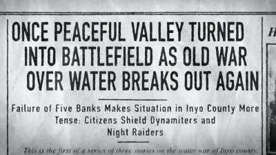 No one in the
valley was talking. - Flood in the Desert