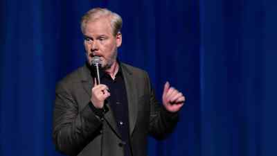 "No, Pat. Still the same 26 letters." - Jim Gaffigan: The Skinny