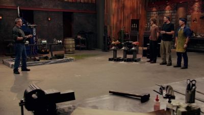 - No problem going through
the paint can at all. - Forged in Fire