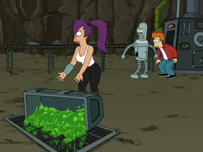 No! I could fit if I didn't have these damn arms. - Futurama