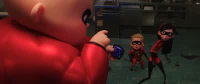 No! Come on, Jack-Jack. We have to go. Cooke hum-hum? - Incredibles 2