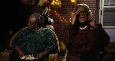 No, son. No, I can't come over there.
It's Halloween night, - Boo! A Madea Halloween
