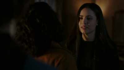 No, that's when Caitlin dazzles
him with her winning personality - Pretty Little Liars: The Perfectionists