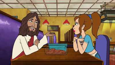 No, the footprints story
I'm talking about-- - Bless the Harts