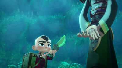 No, the knife belongs
with someone - Gremlins: Secrets of the Mogwai