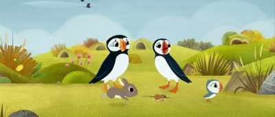 No time to explain!
But I'll be back soon. - Puffin Rock and the New Friends