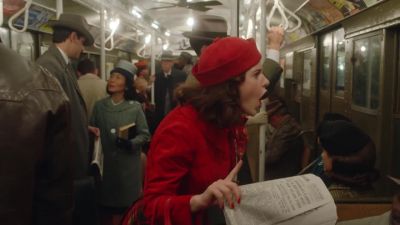 - No!
- Who is she talking to? - The Marvelous Mrs. Maisel