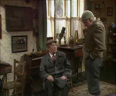 No wonder he has
that tight expression. - Last of the Summer Wine