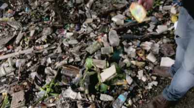  Nobody bothers to collect them,
  that's why they end up here. - The Story of Plastic