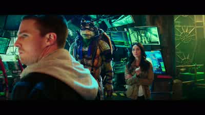 Hey guysNobody move Don't moveThere is a giant rat back thereYeah we've uh Mmm hmmSeen him around here beforeYou know there's only one way to get rid of himYou got to get lowLow YeahWhen you go at him you got to go fast and you got to go hardMICHELANGELO - Teenage Mutant Ninja Turtles: Out of the Shadows