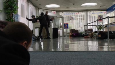 Nobody move! Head down! Down!
Get on the ground! - Blue Bloods