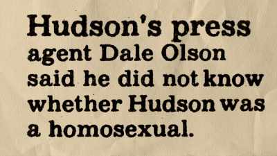 Nobody would say he was gay, - Rock Hudson: All That Heaven Allowed