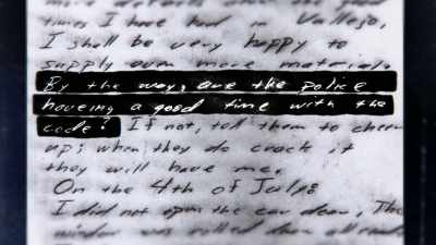 Nock: So Professor Horan believes
that the first four letters - Myth of the Zodiac Killer