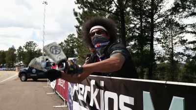 [noise-maker rattling, cheering] - Pike's Peak: On The Edge