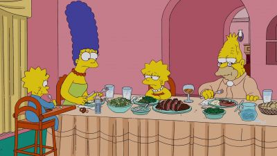 (noisy chewing, smacking) - The Simpsons