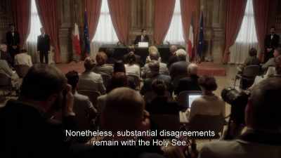 Nonetheless, substantial disagreements
remain with the Holy See. - The Young Pope