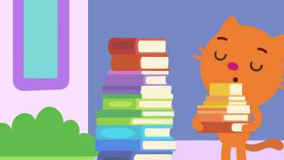 Nope. I was here
organizing my library books. - Sago Mini Friends