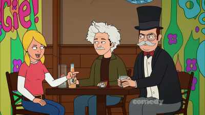 Nope. It has
to be a brain test, - Corner Gas Animated