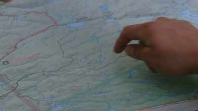 Normal route would be to go
all the way around here, - Carter