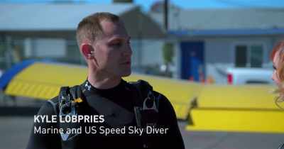 Normal speed for a skydiver
in a belly orientation - White Rabbit Project