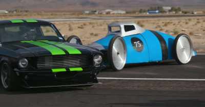 Normally, when I look at a Mustang,
I think about the roaring engine, - White Rabbit Project