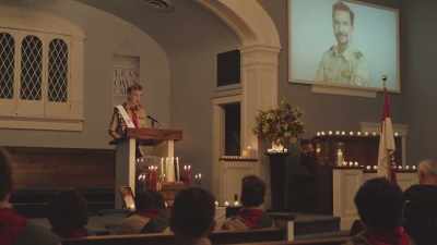 Normally, the troop leader
would say a few words. - The Clovehitch Killer