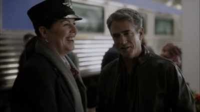 Norman. How's your mom doing?
- How does she know everyone? - The Christmas Train