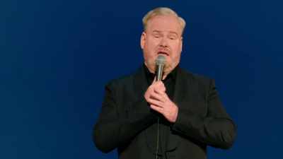 "Nos meus pesadelos." - Jim Gaffigan: Dark Pale