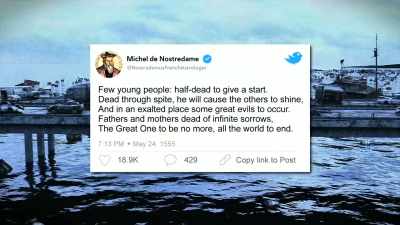 - NOSTRADAMUS: "Few young people: - Zombies! Prepping for the Apocalypse