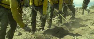 Not even 10:00 a.m.,
105 and climbing. - Only the Brave