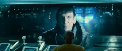 Mr SpockAdmiralI'll deal with you in aI am ashamed to be your daughterSir we just had a hangar door open on deck 13KhanThey're going to have full power and we're walkingThe turbolifts are easily trackedand Marcus would have us in a cageThis path runs - Star Trek Into Darkness