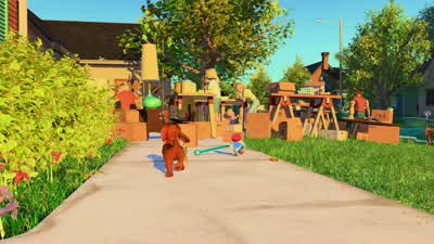 Piggy bank coming through, coming through. - Toy Story 2