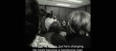 Not that he knows, but he's changing.
He might become a handsome man. - The Most Beautiful Boy in the World