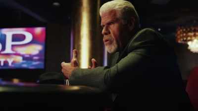 -"Not here."
-Sterling Sr.: "Not here." - Poker Face