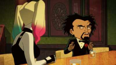 Not because I think
working for a female - Harley Quinn