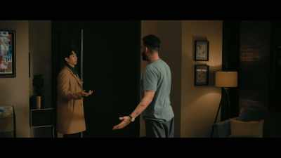 - Not that I'm complaining.
- I figured, um... shit might hit the fan. - The Fall of the House of Usher
