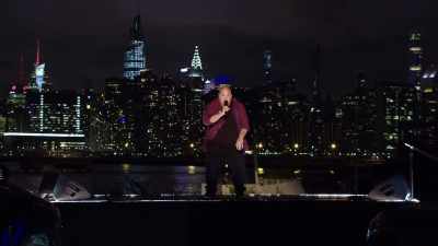 Not in a suit that doesn't fit
with a belt buckle - Colin Quinn & Friends: A Parking Lot Comedy Show