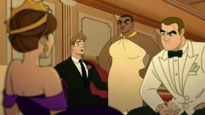 Not to interrupt
this white-ass mating ritual, - Q-Force
