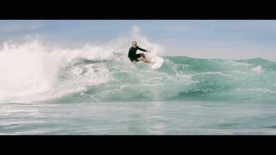 Not just surfing
part-time. [laughs] - Envoy: Shark Cull