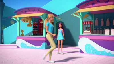 Not late, just barely on time.
How'd you get here so early? - Barbie: A Touch of Magic