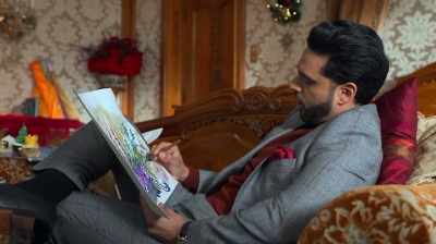 Not now, Andrew.
I'm in the zone, designing. - A Christmas Prince: The Royal Baby