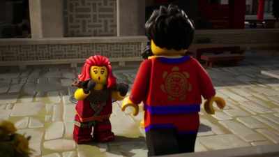 Not because of you or anything.
[awkward chuckle] - LEGO Ninjago: Dragons Rising