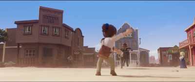 -Not on my watch! Hi-yah!
-Sheriff! Sheriff! Sheriff? - Playmobil: The Movie