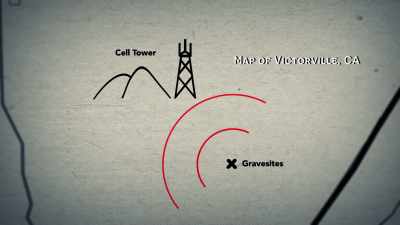 Not only a tower that
overlooked the gravesites, - Two Shallow Graves